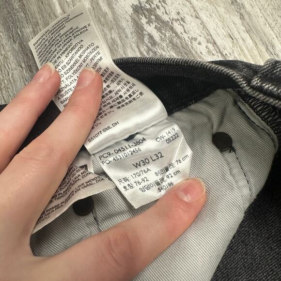 Levis Premium 511 Black Mens 30x30 Slim‎ Fit Stretch Denim Performance Jeans - Picture 6 of 14